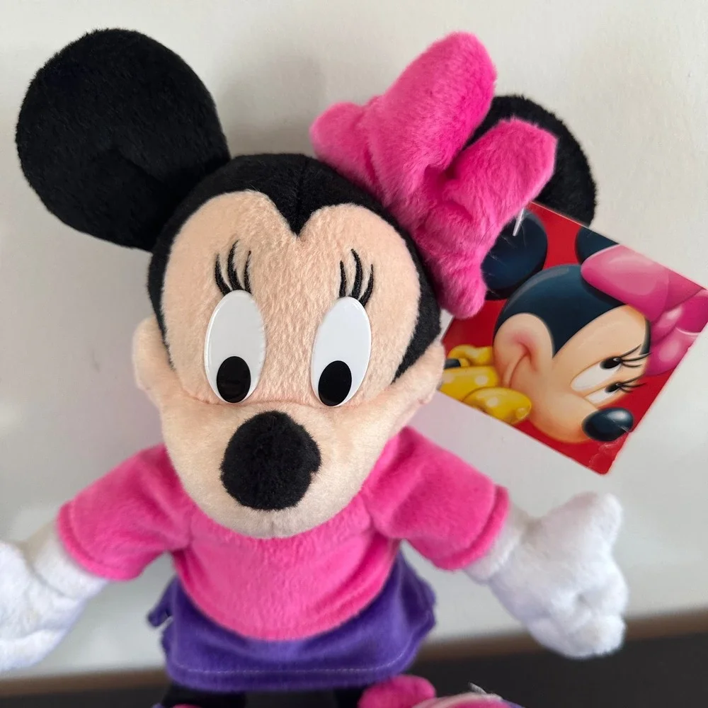 Vintage 2001 Disney Fisher-Price Minnie Mouse House of Mouse Plush Toy 12 inch